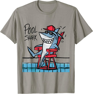 Smileteesfunny Funny Shark Lifeguard Pool Shark Pun T-Shirt - T-Shirt | Sand
