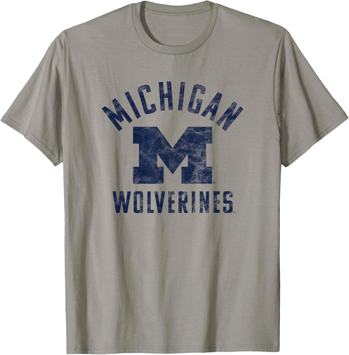 University of Michigan Wolverines U of M Large T-Shirt - T-Shirt | Sand