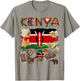 Kenya Flag Outfit Idea For Kids Kenya Food & Kenyan Flag T-Shirt - T-Shirt | Sand