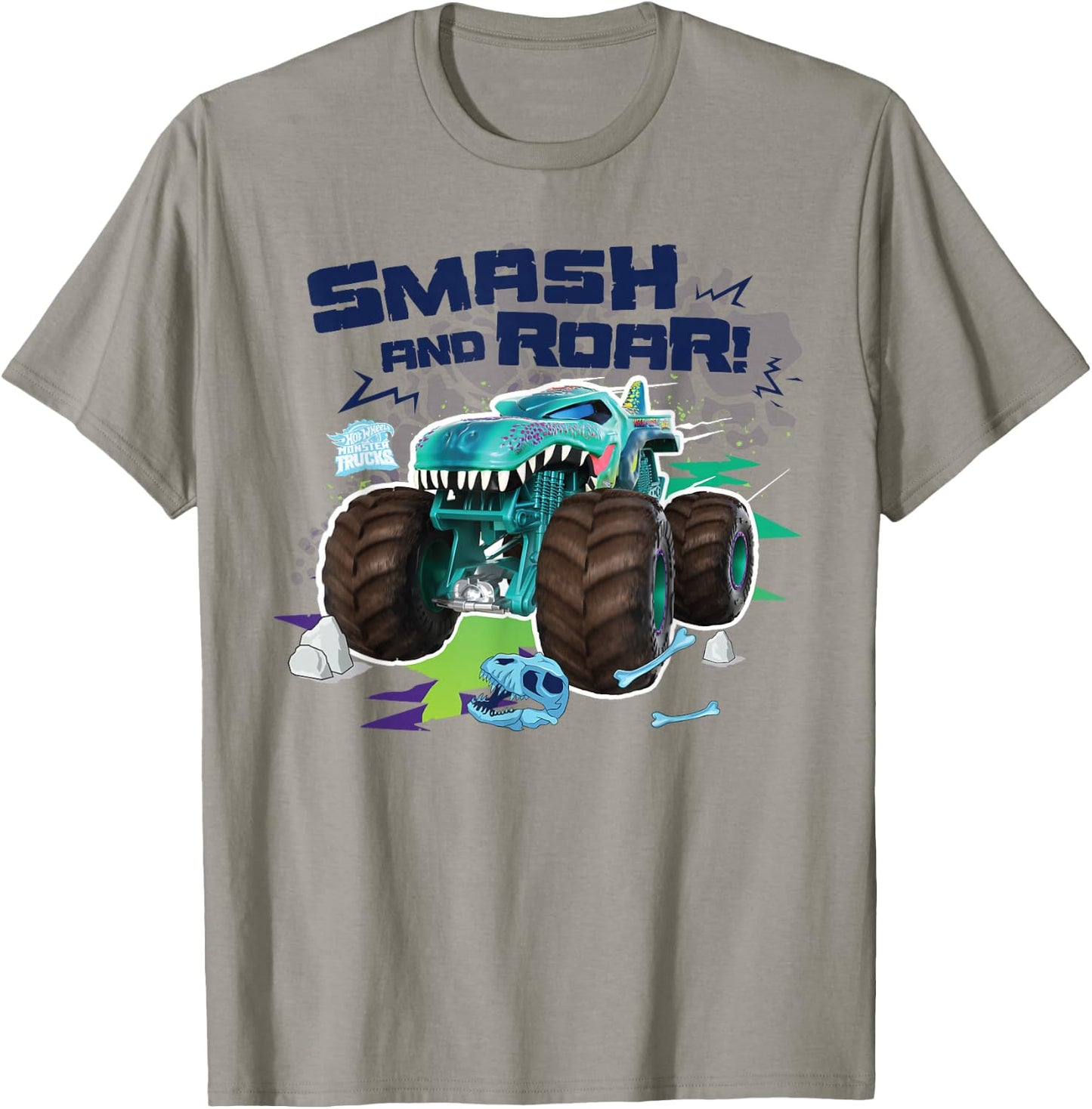 Hot Wheels Monster Trucks - Smash and Roar T-Shirt - T-Shirt | Sand