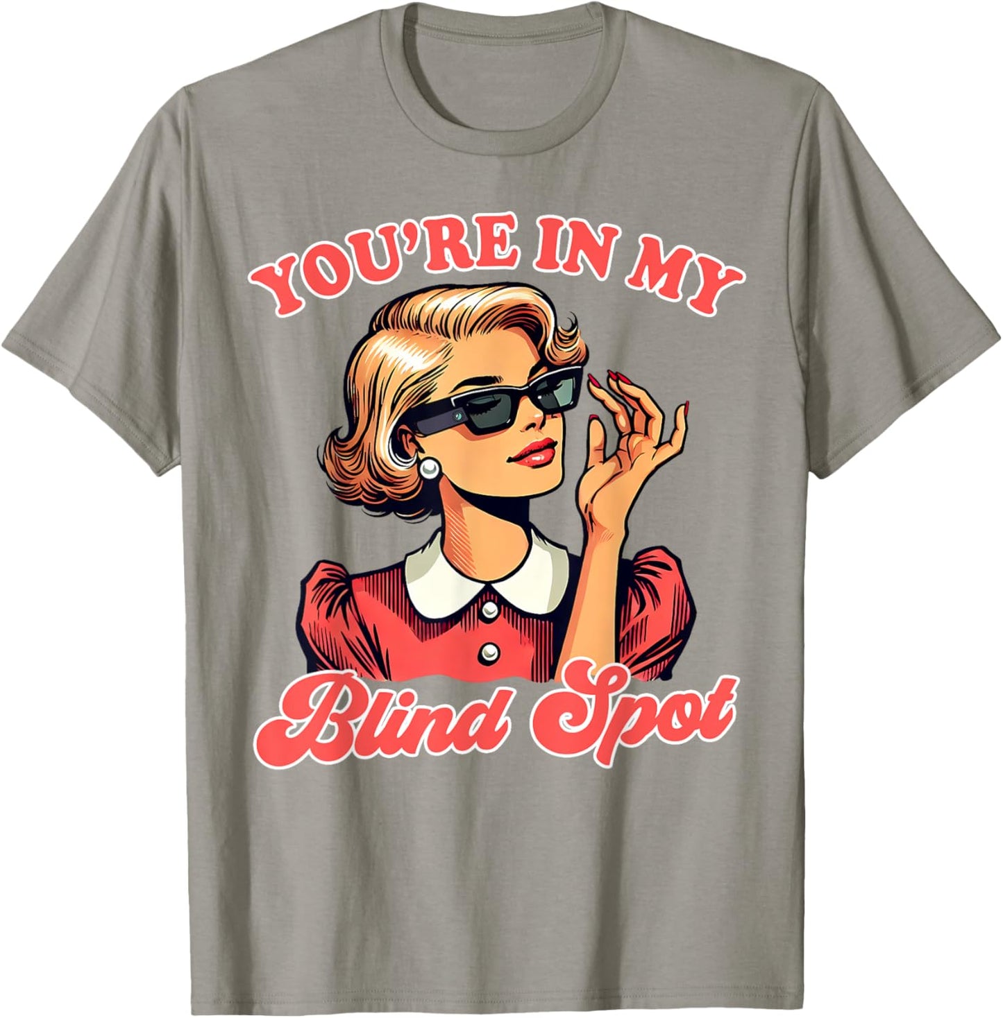 Blindness Visually Impaired Braille You're In My Blind Spot T-Shirt - T-Shirt | Sand