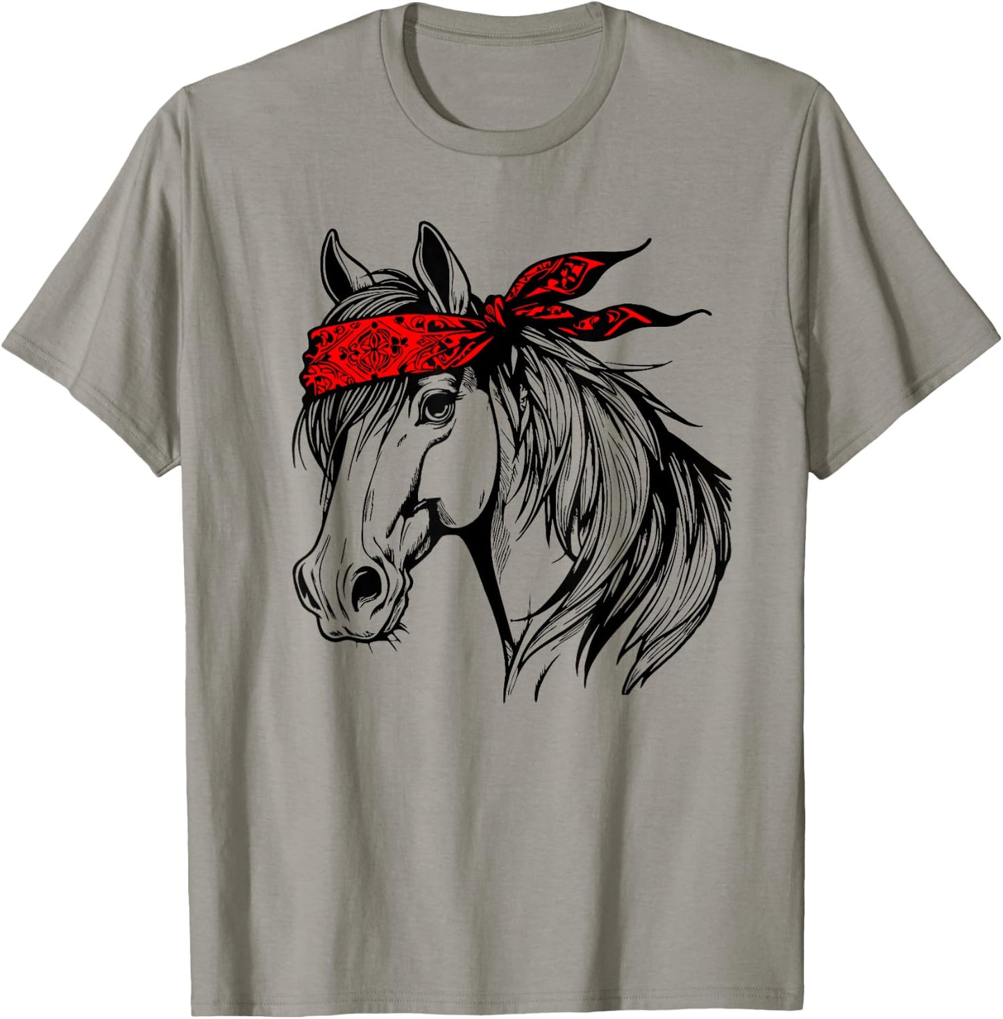 Horse Bandana for Horseback Riding Horse Lover Mother's Day T-Shirt - T-Shirt | Sand