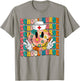 Retro Groovy School Nurse Smile Face Back To School Women T-Shirt - T-Shirt | Sand