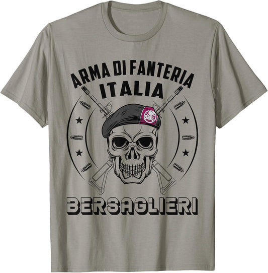Bersaglieri Italian Infantry Special Force Military T-Shirt - T-Shirt | Sand