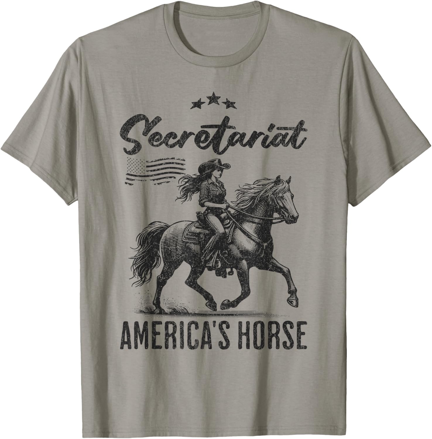 Funny Secretariat America's Horse quote Vintage Horse Racing T-Shirt - T-Shirt | Sand