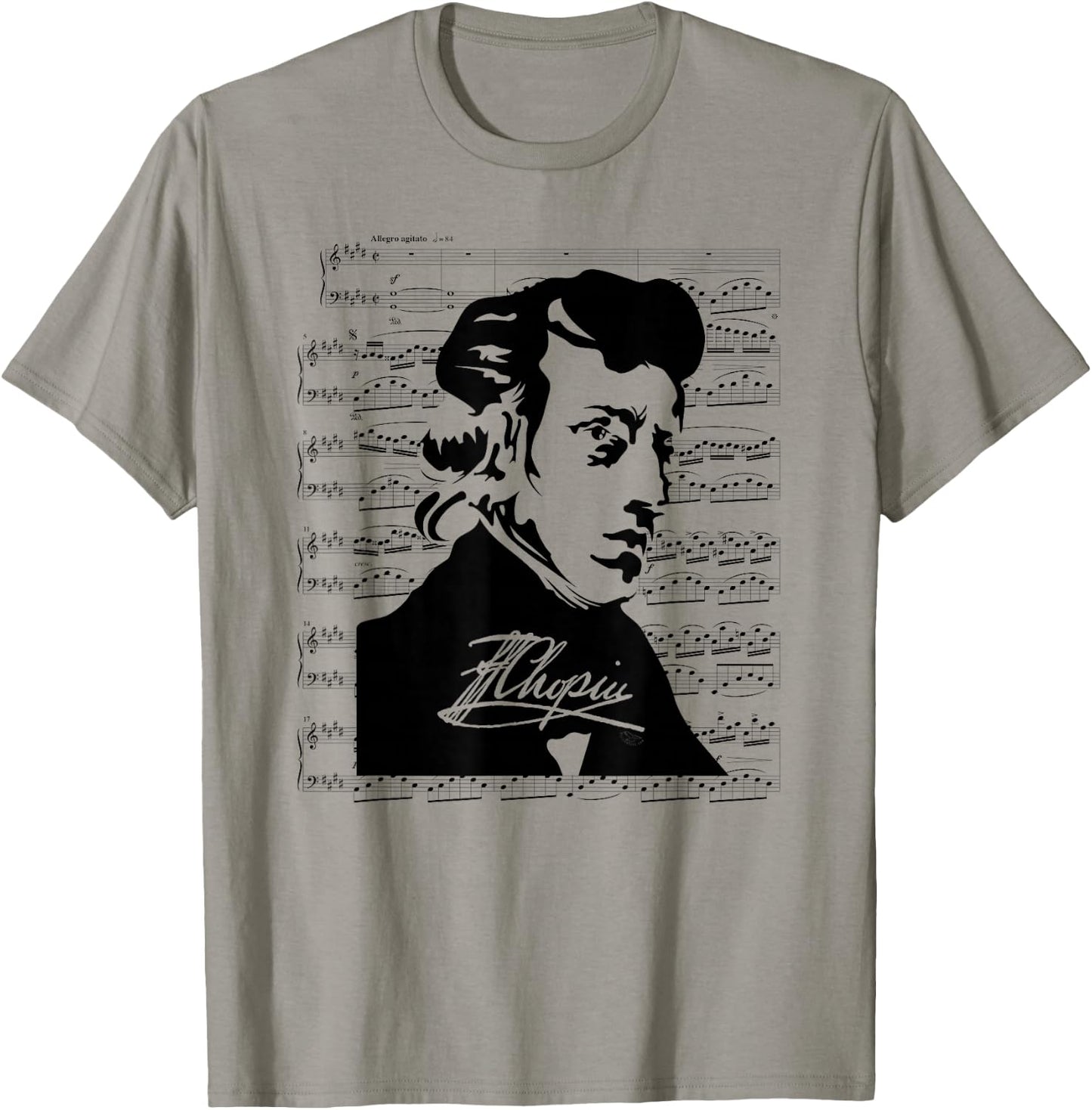 Frederic Chopin Shirt for Chopin Music Lovers Pianist Gift T-Shirt - T-Shirt | Sand