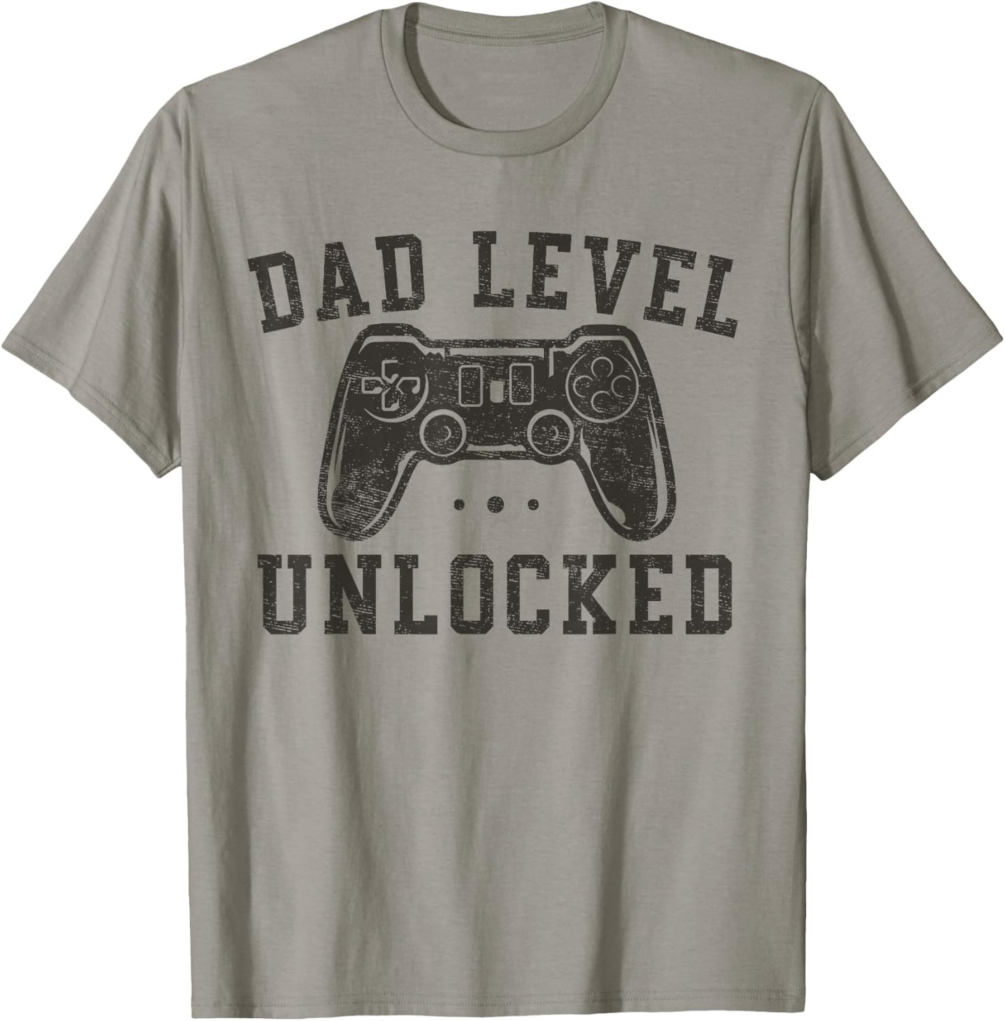 Dad Level Unlocked New Dad To Be Gifts Gamer Father's Day T-Shirt - T-Shirt | Sand
