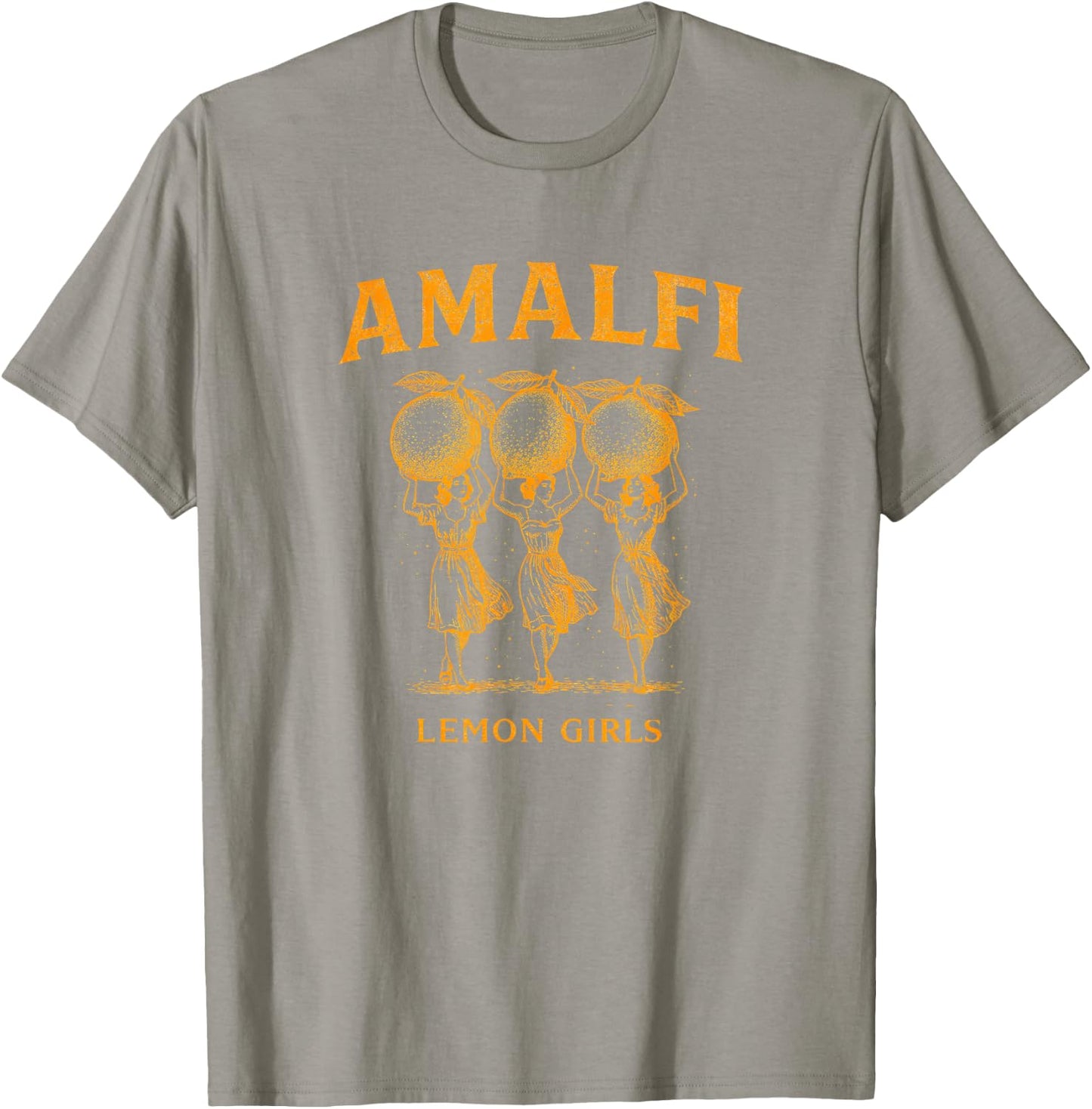 Amalfi Lemon Girls Vintage Aesthetic | Italian Summer Citrus T-Shirt - T-Shirt | Sand