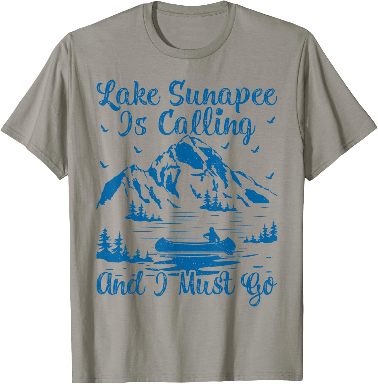 Lake Sunapee Is Calling And I Must Go Sunapee Lake T-Shirt - T-Shirt | Sand