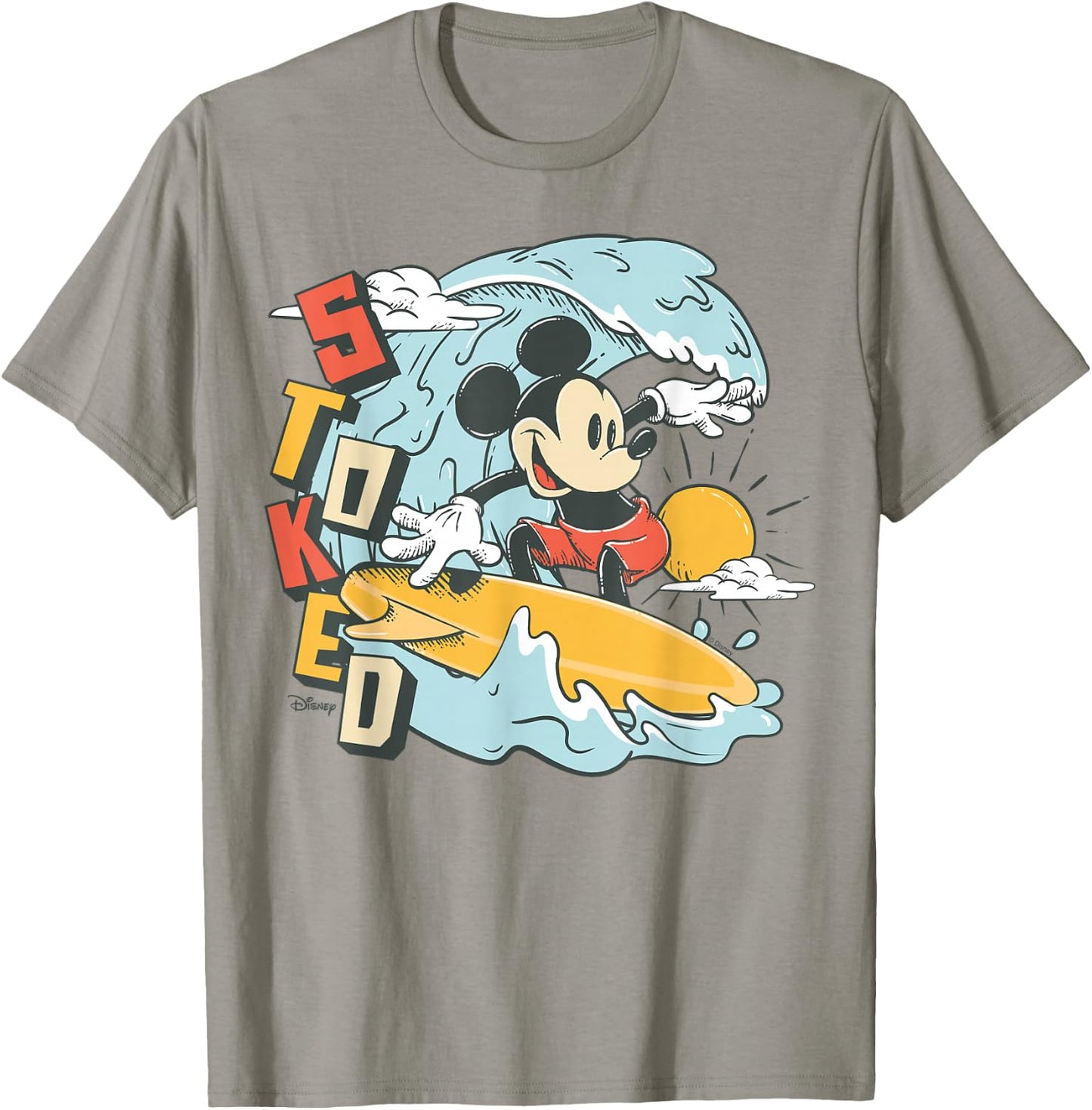 Mickey Mouse - Summer Surf Stoked T-Shirt - T-Shirt | Sand