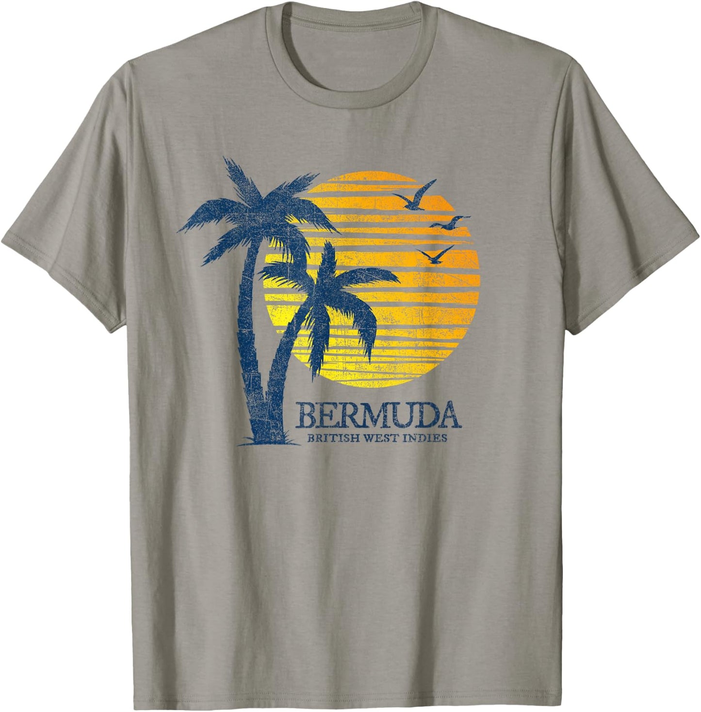 Vintage Bermuda Retro Beach Sunset Souvenir Kids T-Shirt - T-Shirt | Sand