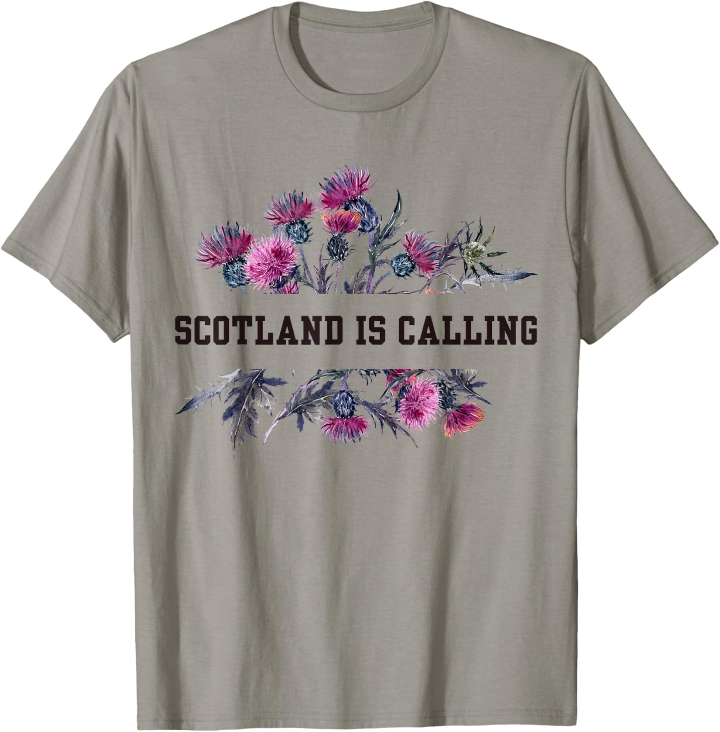 Scotland Vacation Thistle Scottish Ancestry Souvenir Women T-Shirt - T-Shirt | Sand