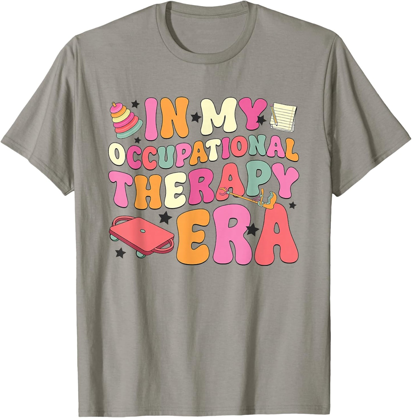 Retro In My Occupational Therapy Era OT Graduation COTA OTA T-Shirt - T-Shirt | Sand