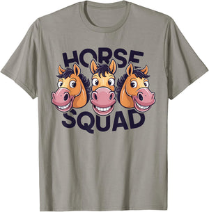 Horse Squad for Horse Lover Shirt | Cool Horse T-Shirt - T-Shirt | Sand