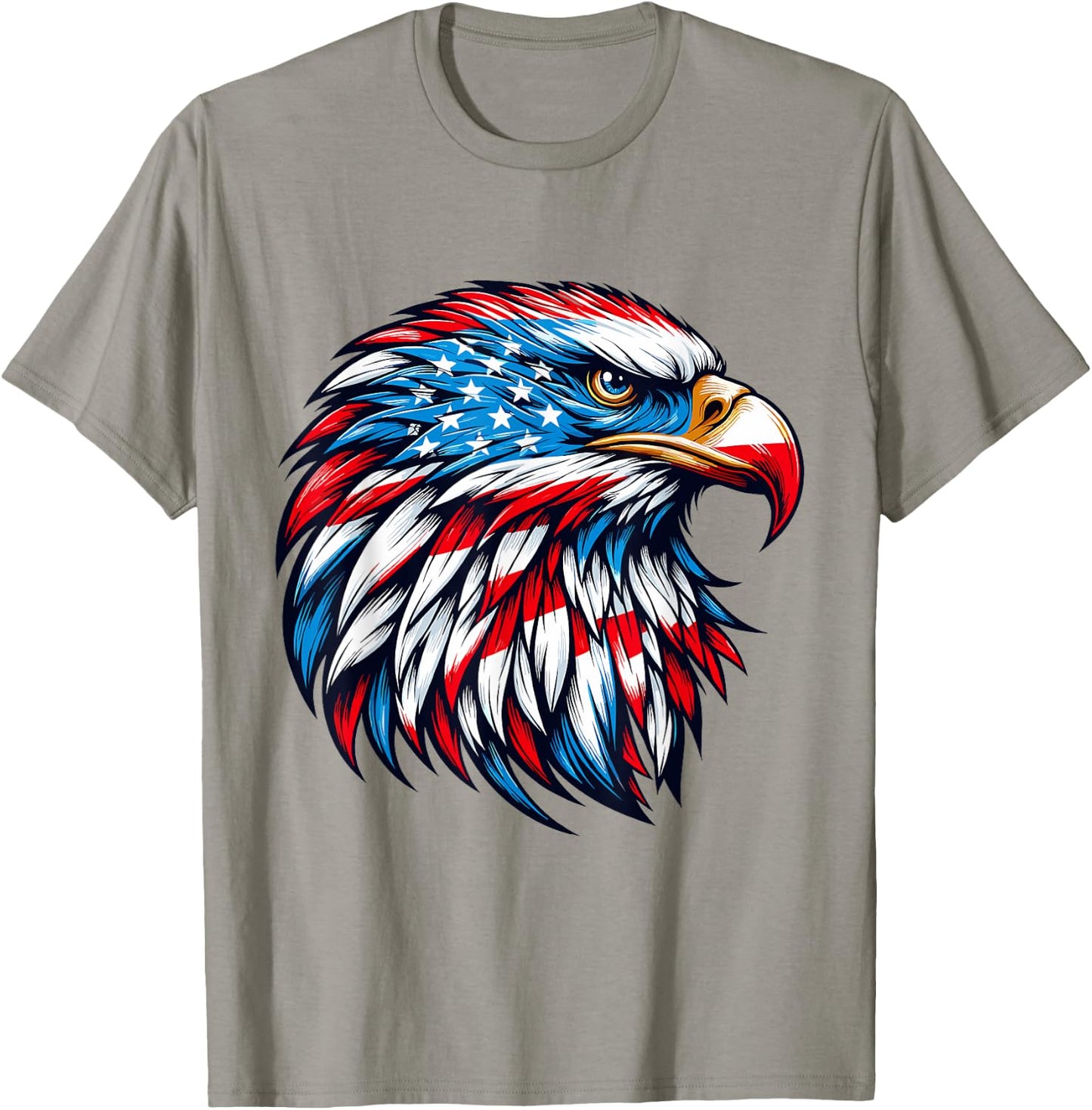 4th Of July Patriotic Eagle USA American Flag men boys T-Shirt - T-Shirt | Sand