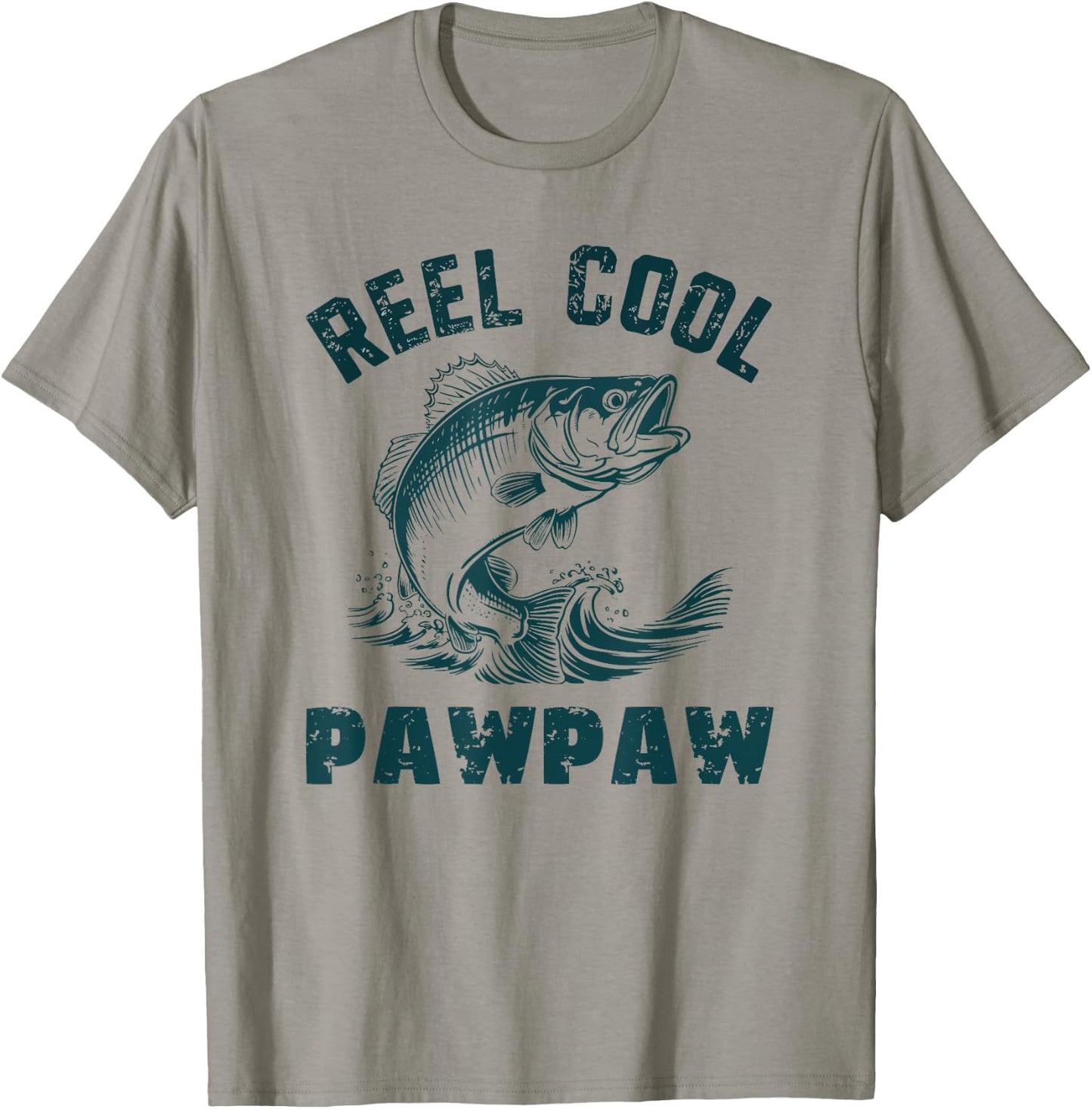 Reel Cool PawPaw Fishing Grandpa Vintage Style Paw-Paw T-Shirt - T-Shirt | Sand