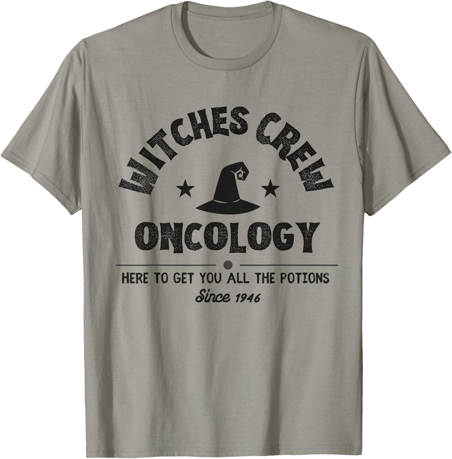 Witches Crew Oncology Nurse Team Halloween Cancer Awareness T-Shirt - T-Shirt | Sand