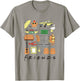 Friends Hand Drawn Icon Collage TV Show T-Shirt - T-Shirt | Sand