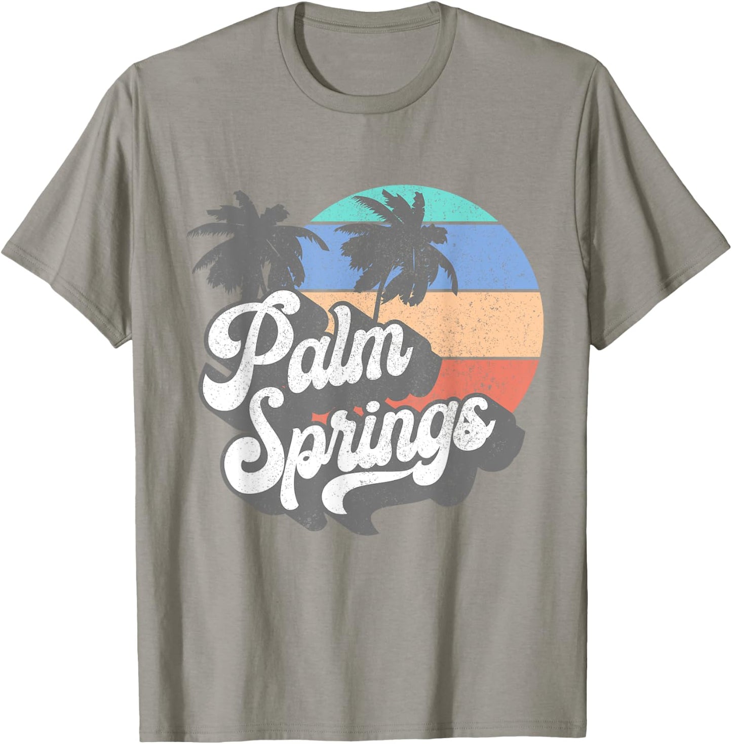 Vintage 70's Palm Springs California Beach Surfing Retro Men Women T-Shirt - T-Shirt | Sand