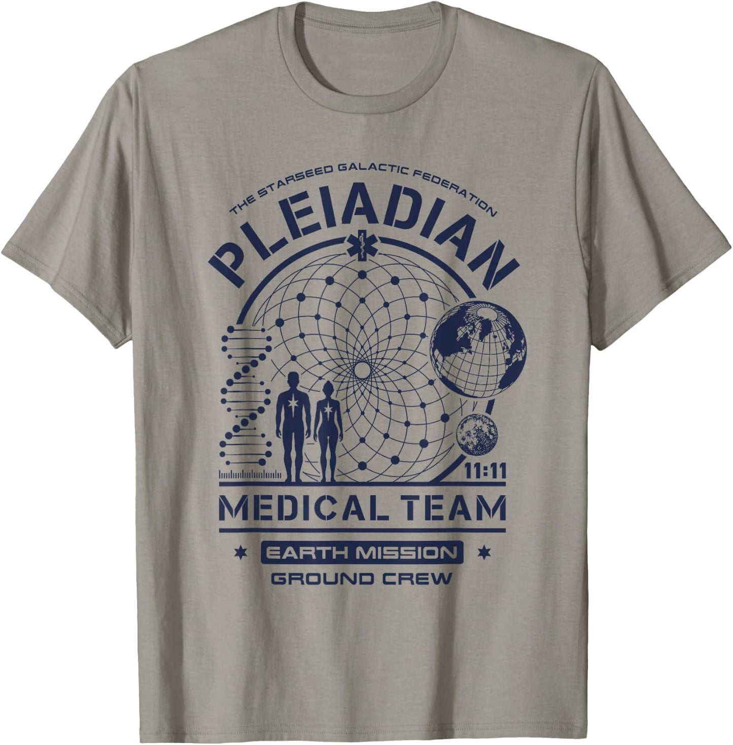 Pleiadian Starseed Medical Team Earth Mission Crew T-Shirt - T-Shirt | Sand