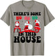 Groovy There's Some Ho Ho Ho In This House Santa Christmas T-Shirt - T-Shirt | Sand