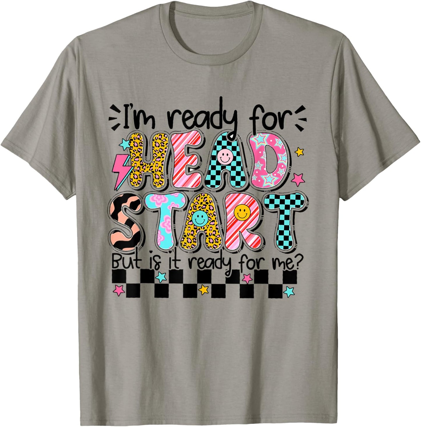 Retro I'm Ready For Head Start First Day Of School Boys Girl T-Shirt - T-Shirt | Sand