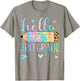 Tie Dye 3rd Grade Back To School Hello Third Grade Teacher T-Shirt - T-Shirt | Sand