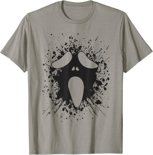 Ghost Silly Face Spooky Halloween Ghoul Face Easy Costume T-Shirt - T-Shirt | Sand