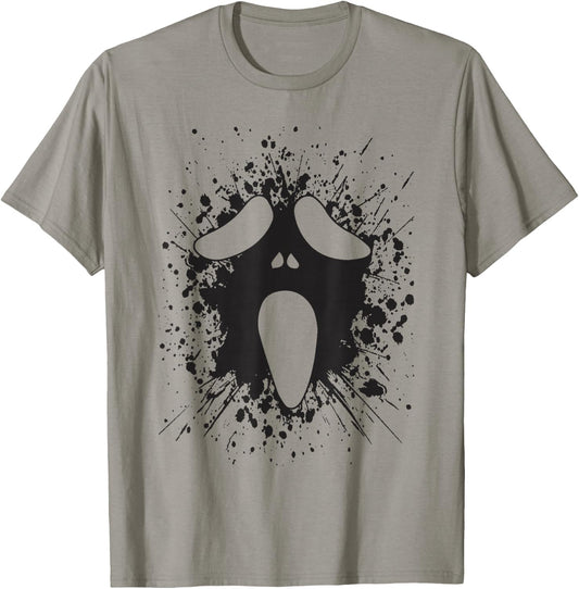 Ghost Silly Face Spooky Halloween Ghoul Face Easy Costume T-Shirt - T-Shirt | Sand