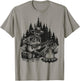 Camp Skeleton Country Music Campfire Skeleton Playing Guitar T-Shirt - T-Shirt | Sand