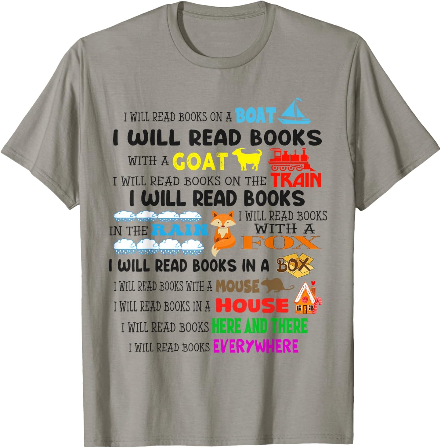 Funny Read My Shirt Day For Kids Boy Girls i will read books T-Shirt - T-Shirt | Sand