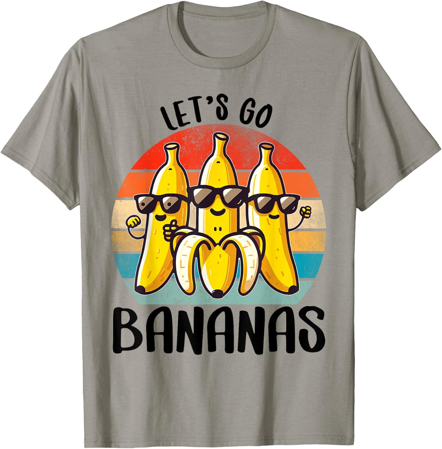 Funny Bananas Shirt Cute Banana Gifts Funny Lets go Bananas T-Shirt - T-Shirt | Sand