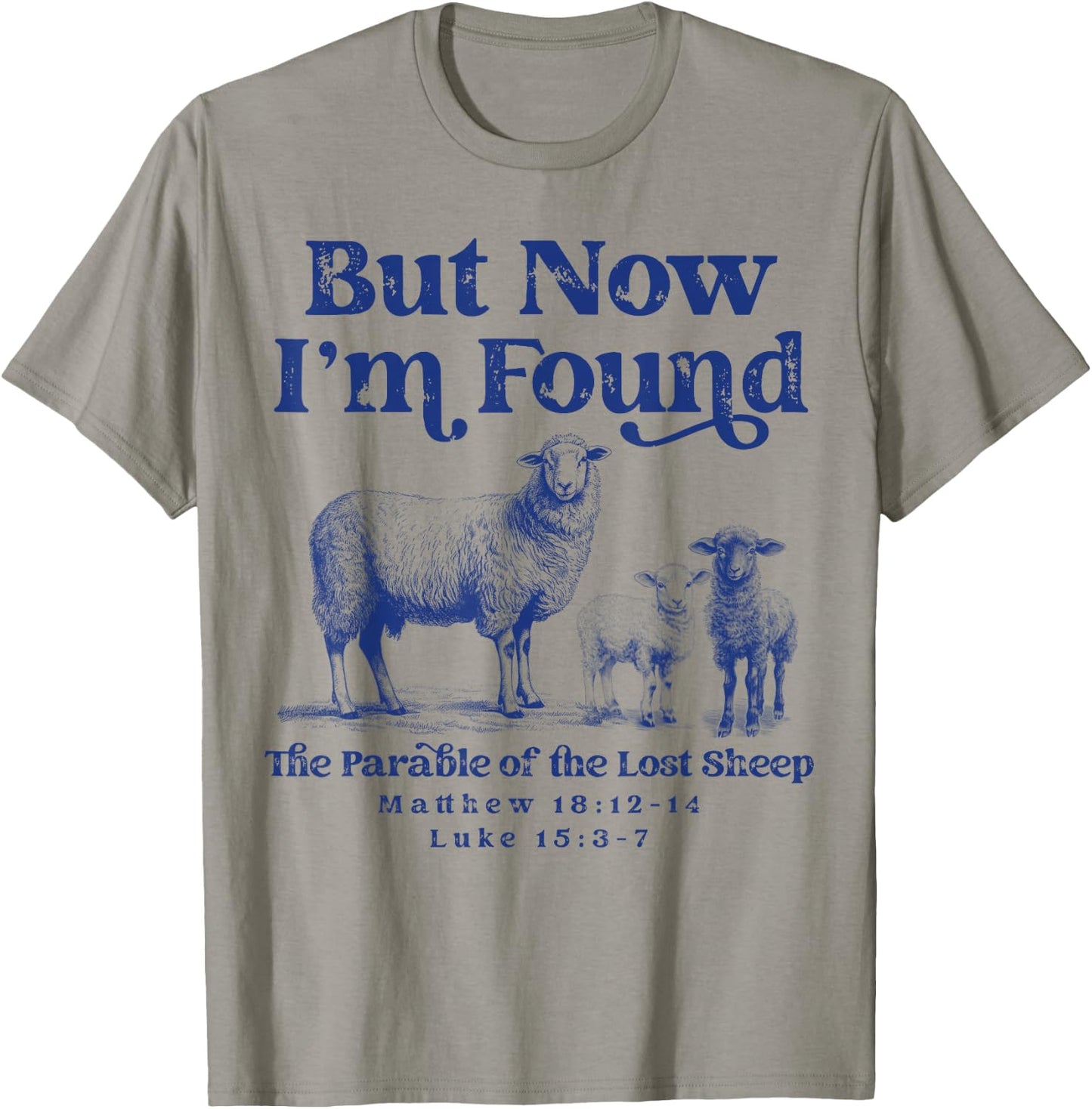 Parable of the Lost Sheep Christian Lamb Bible Scripture T-Shirt - T-Shirt | Sand