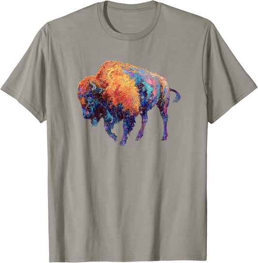 Buffalo American Bison Western Gift T-Shirt - T-Shirt | Sand