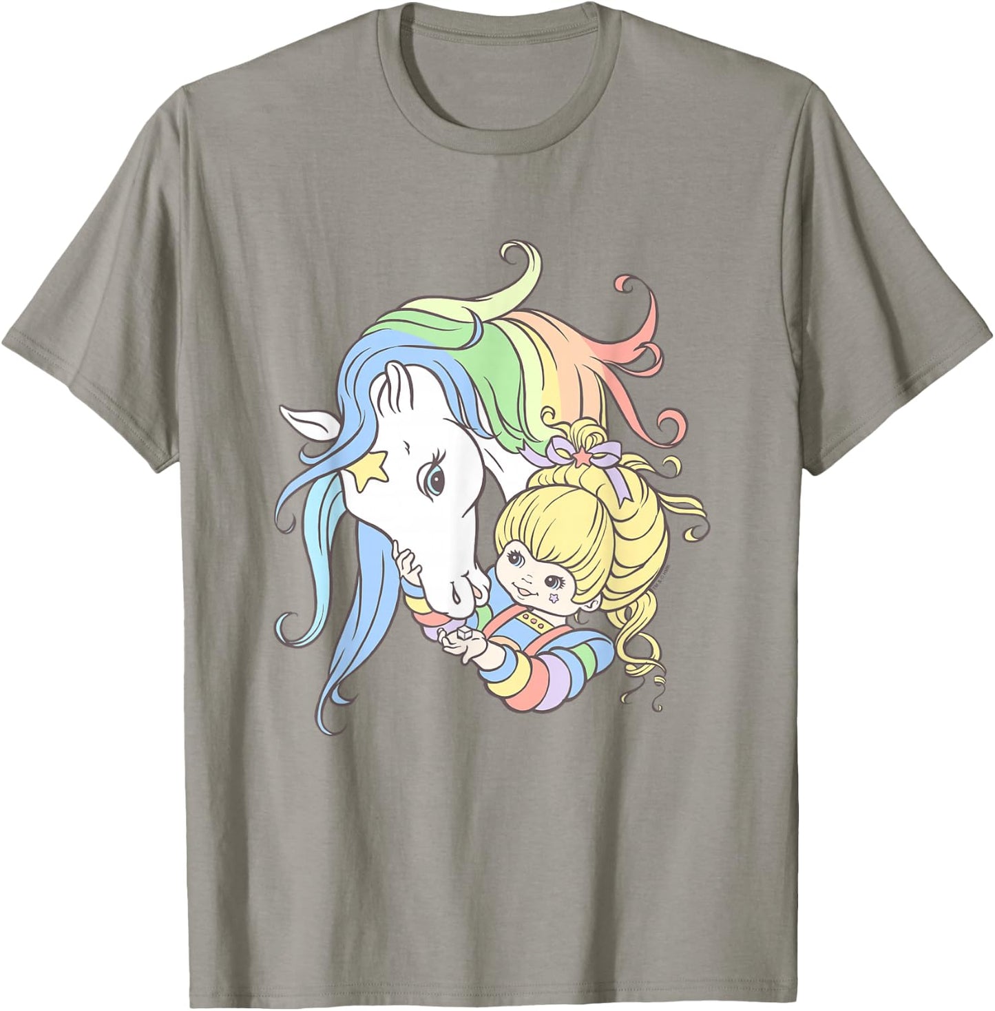Rainbow Brite Cute Rainbow Starlight Best Friends Chest Logo T-Shirt - T-Shirt | Sand