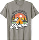 One Happy Mama Happy Camper 1st Birthday Camping Trip T-Shirt - T-Shirt | Sand
