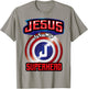 Jesus Is My Superhero Shirt | Cute Powerful Christian Gift T-Shirt - T-Shirt | Sand