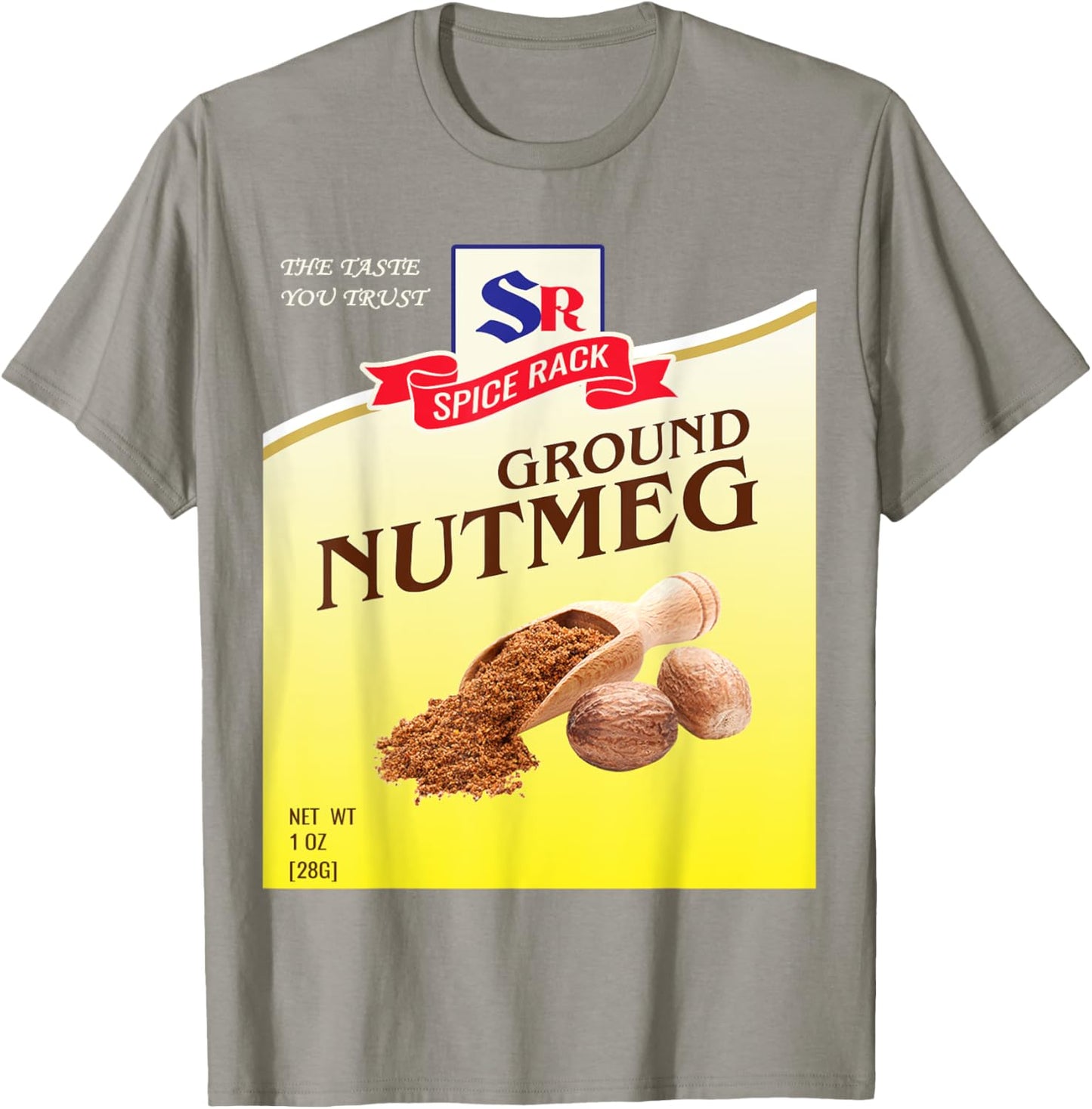Ground Nutmeg Halloween Costume Unique Fun Foodie T-Shirt - T-Shirt | Sand