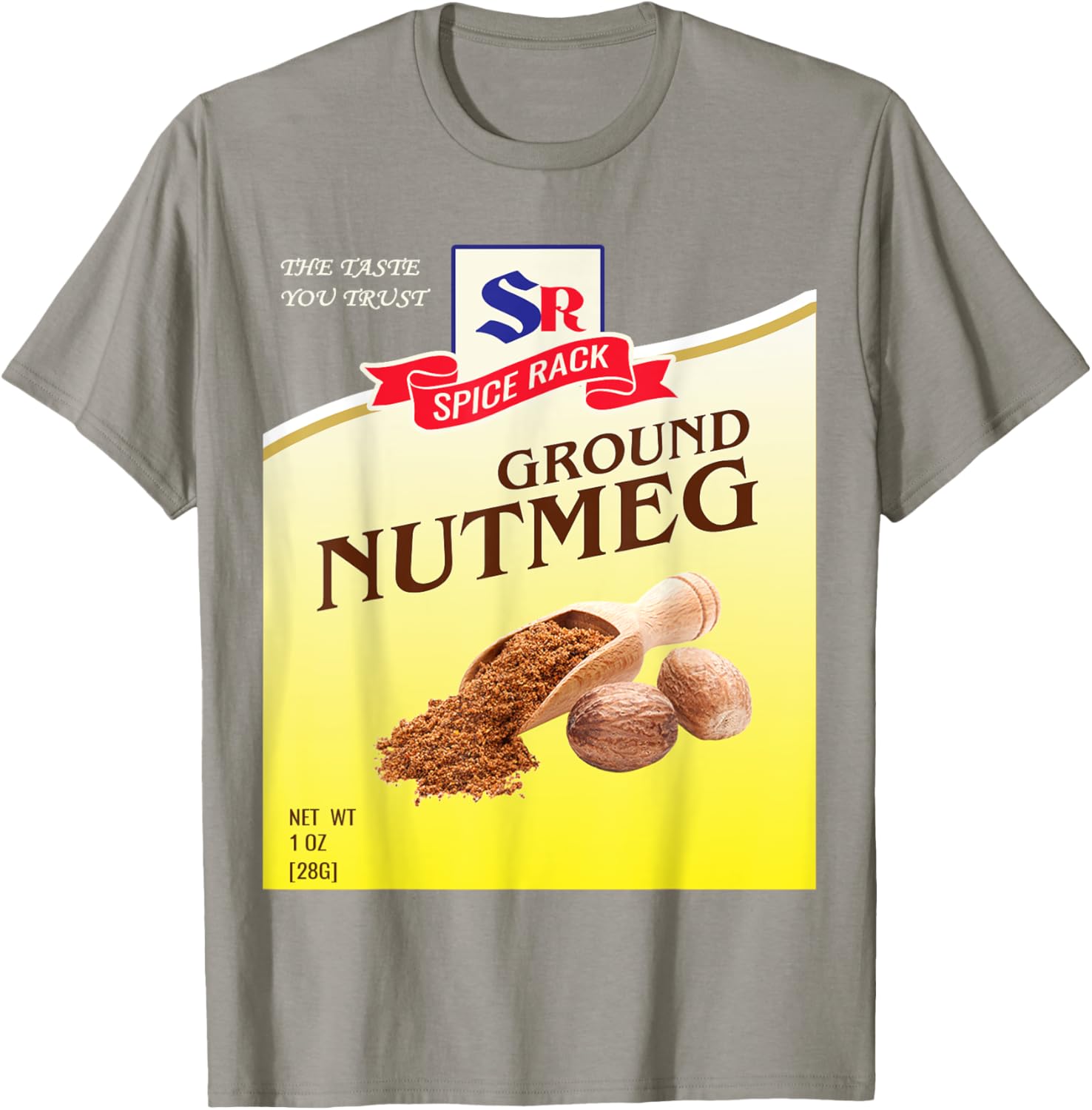 Ground Nutmeg Halloween Costume Unique Fun Foodie T-Shirt - T-Shirt | Sand