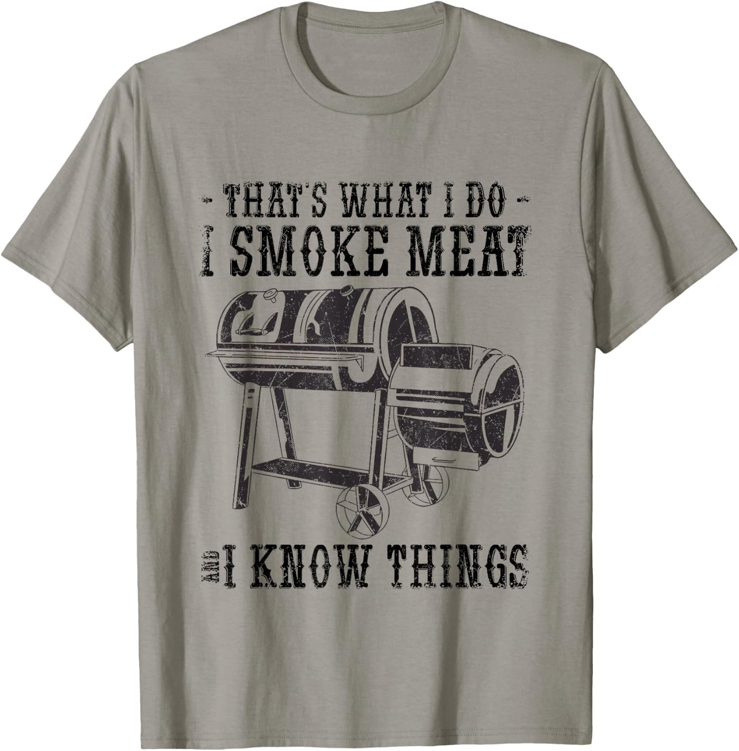 Ich Rauchere Fleisch Und Kenne Mich mit Grillen Aus. T-Shirt - T-Shirt | Sand
