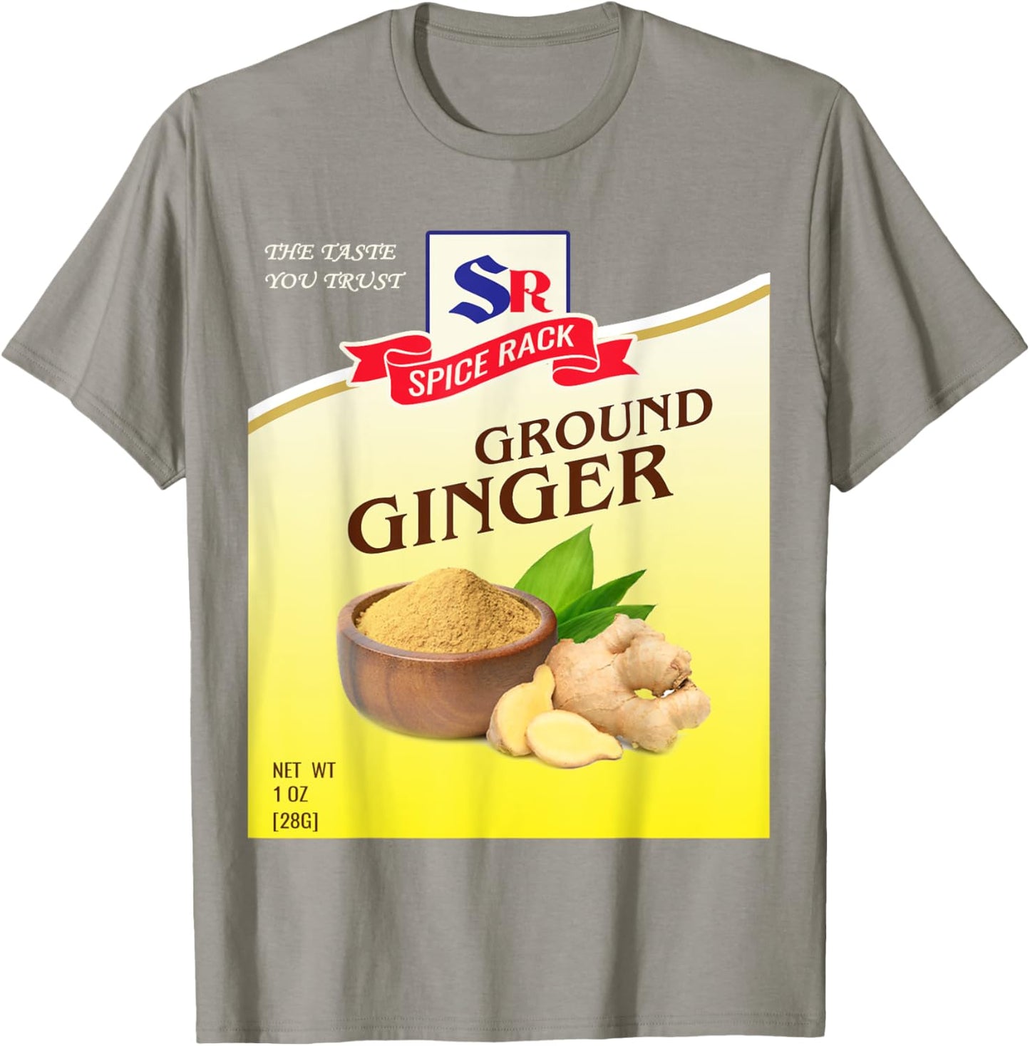 Ground Ginger Halloween Costume Unique Fun Foodie T-Shirt - T-Shirt | Sand