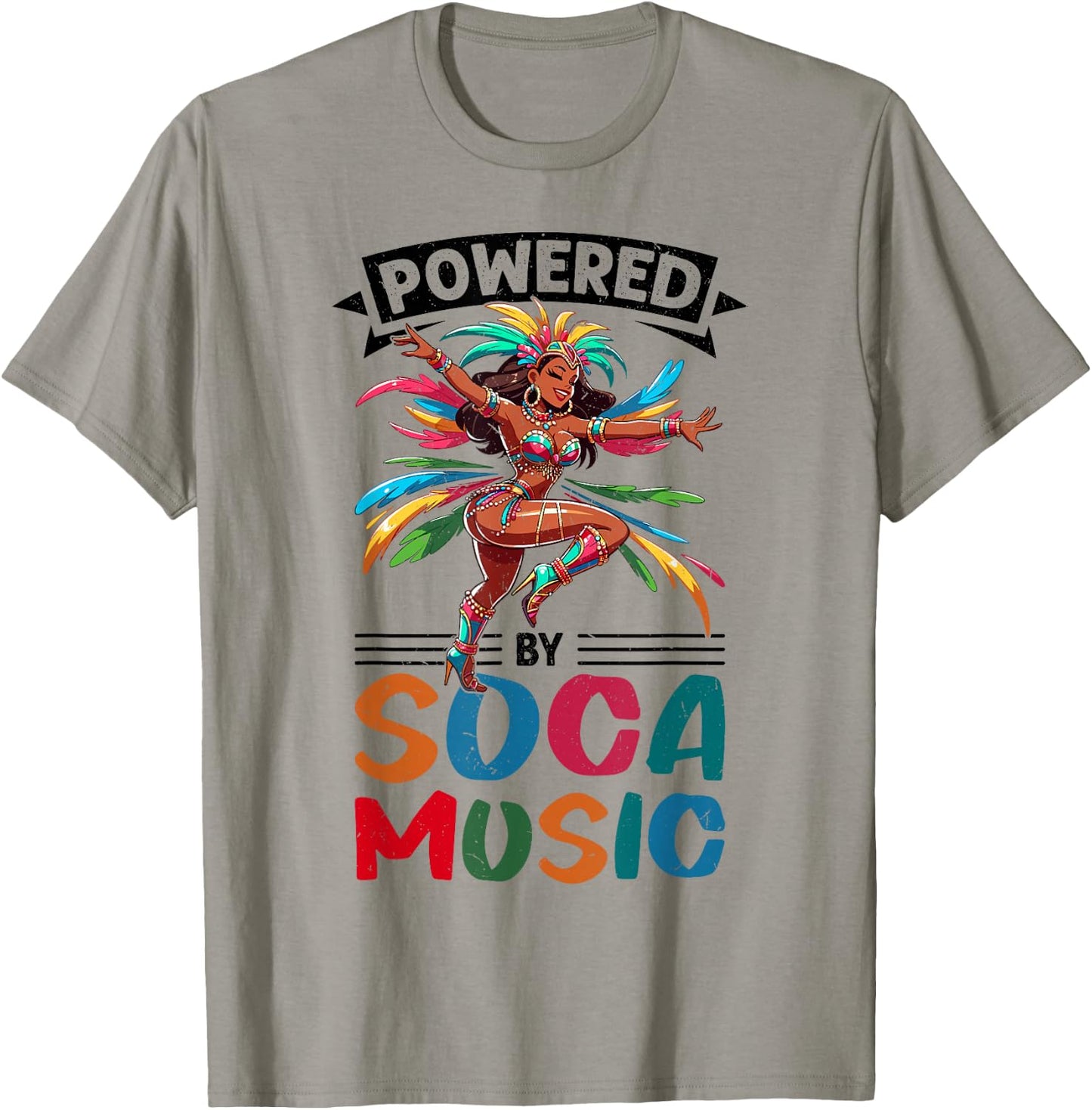 Caribbean Carnival Soca Dance T-Shirt - T-Shirt | Sand