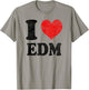 I Love EDM Vintage T-Shirt - T-Shirt | Sand