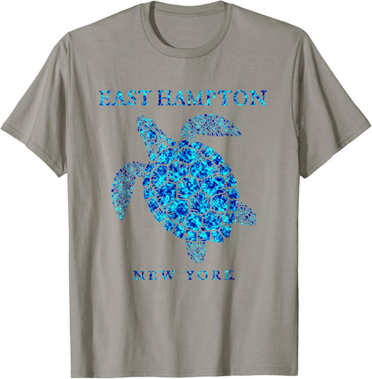 East Hampton New York Sea Turtle Beach Girls Boys Souvenir T-Shirt - T-Shirt | Sand