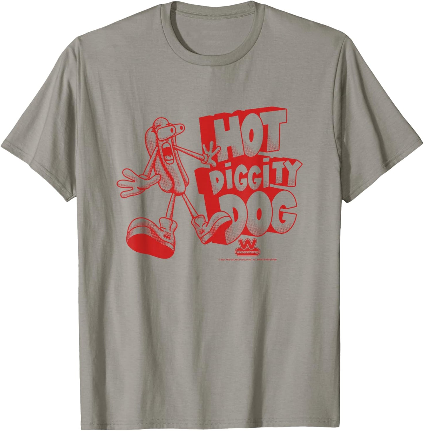 Wienerschnitzel Hot Diggity Dog The Delicious One Vintage T-Shirt - T-Shirt | Sand