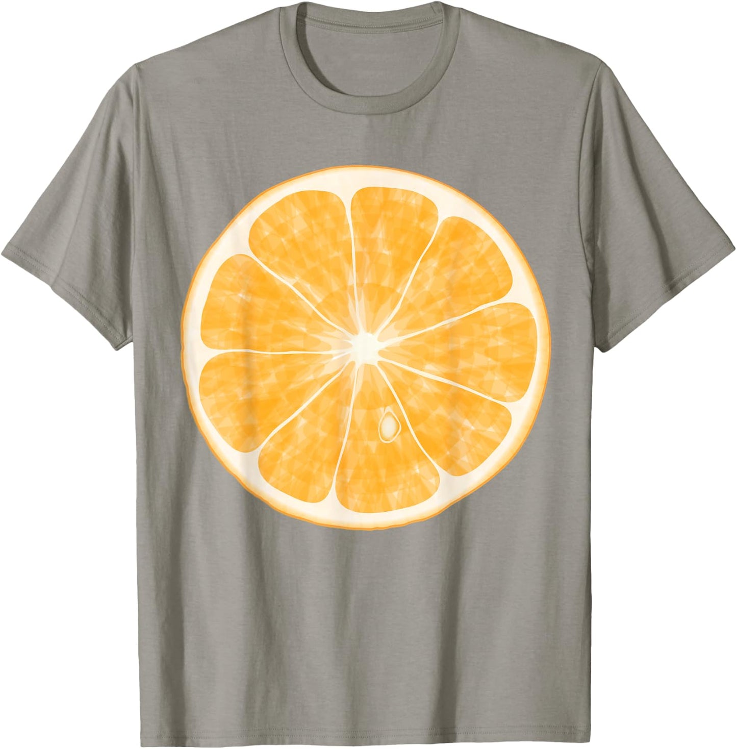Sliced Orange Fruit Halloween Funny Halloween Design T-Shirt - T-Shirt | Sand