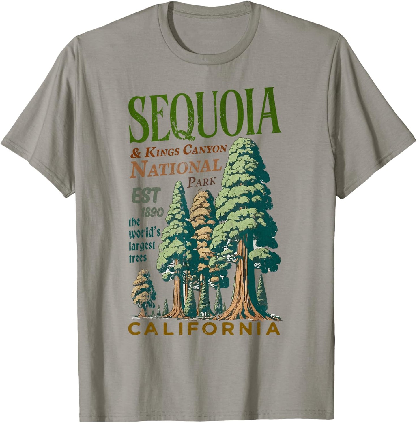 Sequoia Kings Canyon National Parks T-Shirt - T-Shirt | Sand