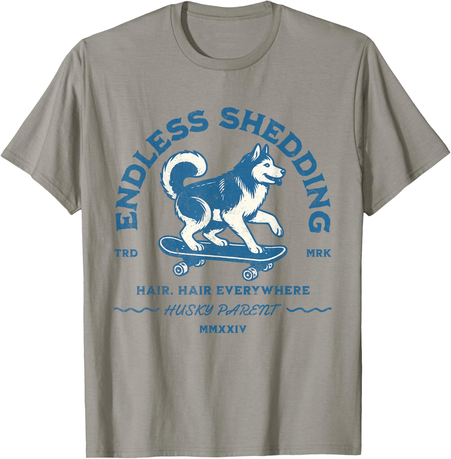 Siberian Husky Funny Skating Shedding Dog Pet Parent Women T-Shirt - T-Shirt | Sand