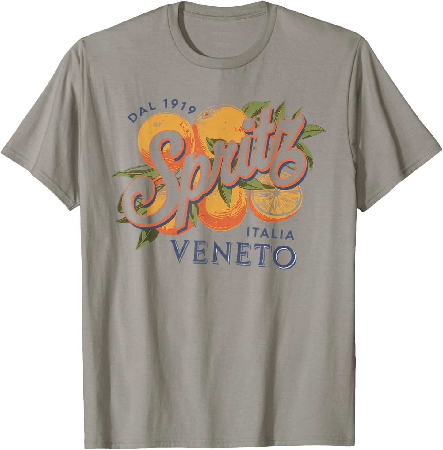 Spritz Veneto Italia Vintage Orange Wine Cocktail T-Shirt - T-Shirt | Sand