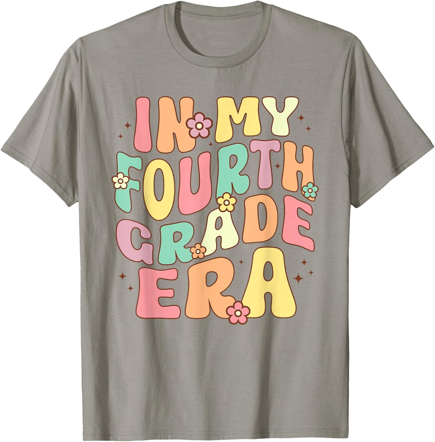 In My Fourth Grade Era 4th Grade Groovy Back to School T-Shirt - T-Shirt | Sand